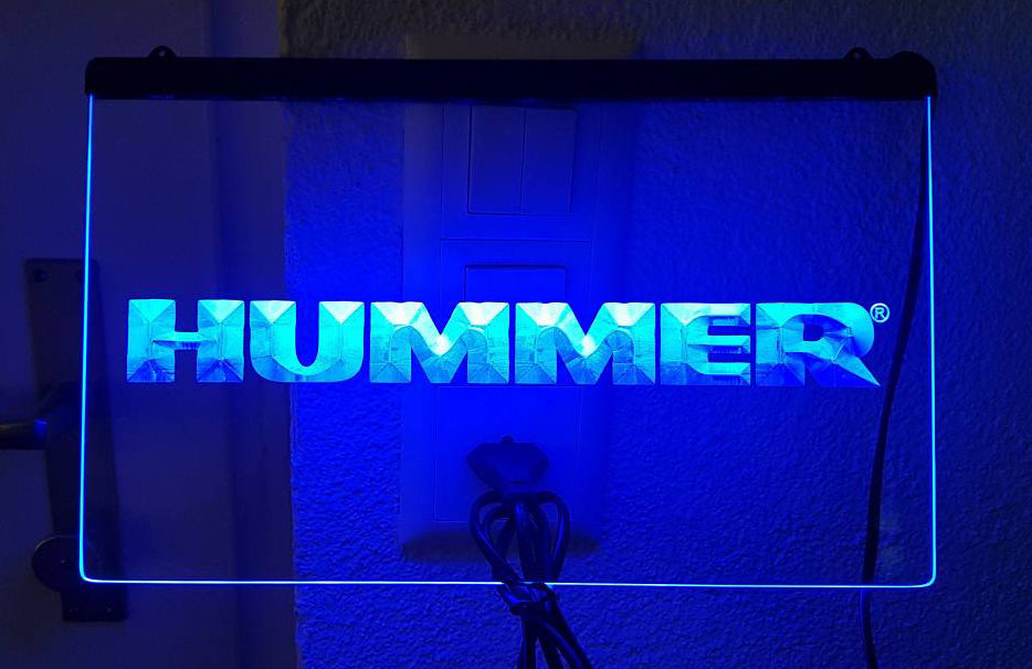 FREE Hummer LED Sign - Blue - TheLedHeroes