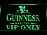 FREE Guinness Draught VIP Only LED Sign - Green - TheLedHeroes