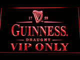 FREE Guinness Draught VIP Only LED Sign - Red - TheLedHeroes