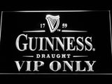FREE Guinness Draught VIP Only LED Sign - White - TheLedHeroes