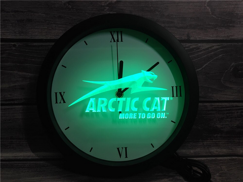 Arctic Cat LED Wall Clock - Multicolor - TheLedHeroes