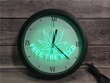 Free the Weed LED Wall Clock - Multicolor - TheLedHeroes