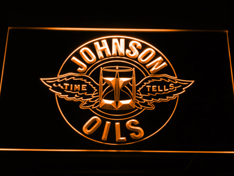 FREE Johnson Oils - Time Tells LED Sign - Orange - TheLedHeroes