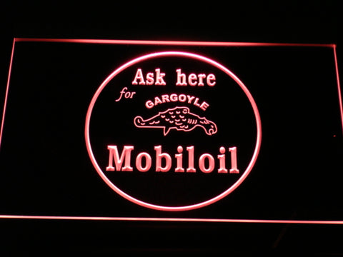 FREE Mobiloil Gargoyle LED Sign - Red - TheLedHeroes