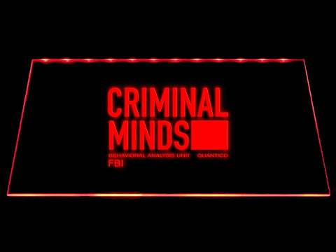 FREE Criminal Minds LED Sign - Red - TheLedHeroes