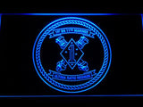 1st Battalion 11th Marines LED Neon Sign USB - Blue - TheLedHeroes