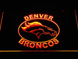 Denver Broncos (12) LED Neon Sign Electrical - Orange - TheLedHeroes