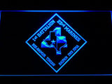 1st Battalion 23rd Marines LED Neon Sign USB - Blue - TheLedHeroes