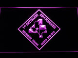 1st Battalion 23rd Marines LED Neon Sign USB - Purple - TheLedHeroes