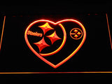 Pittsburgh Steelers (9) LED Sign - Orange - TheLedHeroes