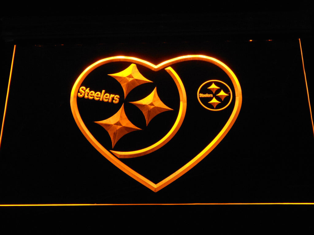 FREE Pittsburgh Steelers (9) LED Sign - Yellow - TheLedHeroes