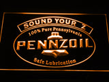 FREE Pennzoil Sound Your Z LED Sign - Orange - TheLedHeroes