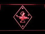 1st Armored Division LED Neon Sign USB - Red - TheLedHeroes