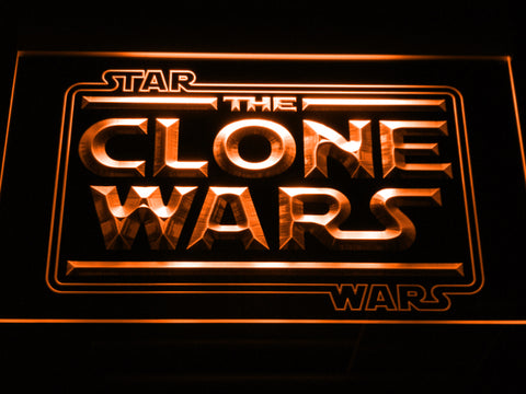 FREE Star Wars The Clone Wars (2) LED Sign - Orange - TheLedHeroes