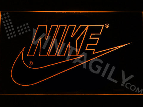 FREE Nike 2 LED Sign - Orange - TheLedHeroes