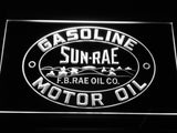 FREE Sun-Rae Gasoline Motor Oil LED Sign - White - TheLedHeroes