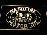 FREE Sun-Rae Gasoline Motor Oil LED Sign - Yellow - TheLedHeroes