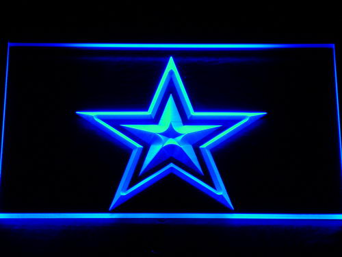 Dallas Cowboys (2) LED Sign - Blue - TheLedHeroes