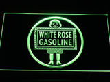 FREE White Rose Gasoline LED Sign - Green - TheLedHeroes