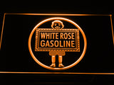 FREE White Rose Gasoline LED Sign - Orange - TheLedHeroes