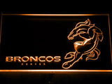 Denver Broncos (2) LED Neon Sign USB - Orange - TheLedHeroes