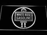 FREE White Rose Gasoline LED Sign - White - TheLedHeroes