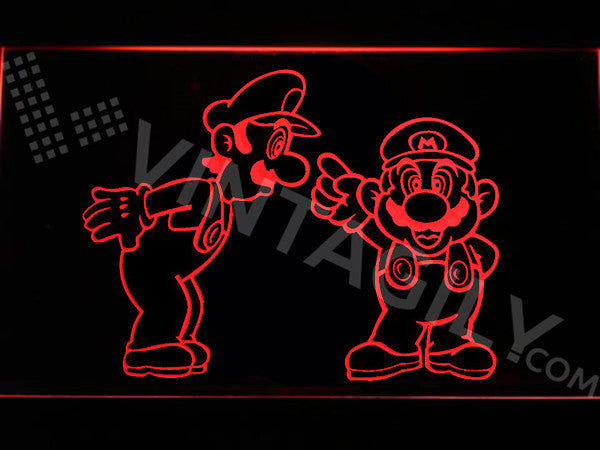 FREE Mario & Luigi LED Sign - Red - TheLedHeroes