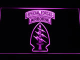 FREE Special Forces Airborne LED Sign - Purple - TheLedHeroes