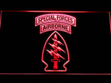 Special Forces Airborne LED Neon Sign Electrical - Red - TheLedHeroes