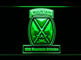 10th Mountain Division LED Neon Sign Electrical - Green - TheLedHeroes
