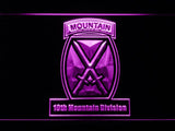 10th Mountain Division LED Neon Sign Electrical - Purple - TheLedHeroes