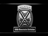 10th Mountain Division LED Neon Sign Electrical - White - TheLedHeroes