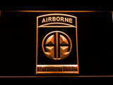 82nd Airborne Division LED Neon Sign Electrical - Orange - TheLedHeroes