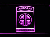FREE 82nd Airborne Division LED Sign - Purple - TheLedHeroes
