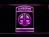 82nd Airborne Division LED Neon Sign Electrical - Purple - TheLedHeroes