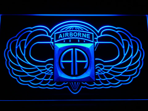 FREE 82nd Airborne Division (2) LED Sign - Blue - TheLedHeroes
