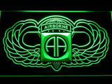 82nd Airborne Division (2) LED Neon Sign USB - Green - TheLedHeroes