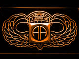 82nd Airborne Division (2) LED Neon Sign USB - Orange - TheLedHeroes