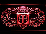 82nd Airborne Division (2) LED Neon Sign USB - Red - TheLedHeroes