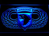 101st Airborne Division (2) LED Neon Sign Electrical - Blue - TheLedHeroes