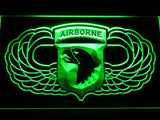101st Airborne Division (2) LED Neon Sign USB - Green - TheLedHeroes