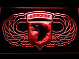 FREE 101st Airborne Division (2) LED Sign - Red - TheLedHeroes