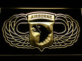 101st Airborne Division (2) LED Neon Sign Electrical - Yellow - TheLedHeroes