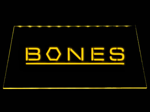 FREE Bones LED Sign - Yellow - TheLedHeroes