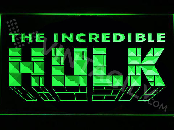 The Incredible Hulk LED Sign - Green - TheLedHeroes