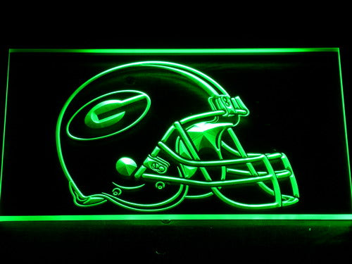 FREE Green Bay Packers Helmet LED Sign - Green - TheLedHeroes