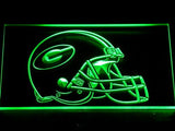 Green Bay Packers Helmet LED Neon Sign USB - Green - TheLedHeroes