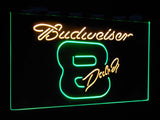 Budweiser Dale Jr. #8 Dual Color LED Sign - Normal Size (12x8.5in) - TheLedHeroes