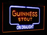 Guinness Dry Stout On Draught Dual Color LED Sign - Normal Size (12x8.5in) - TheLedHeroes
