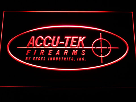 FREE ACCU-TEK Firearms LED Sign - Red - TheLedHeroes
